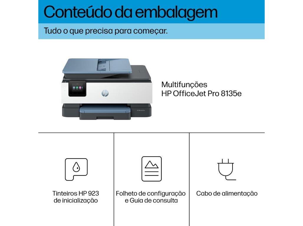 IMPRESSORA MULTIFUNÇÕES HP OFFICEJET PRO 8135E