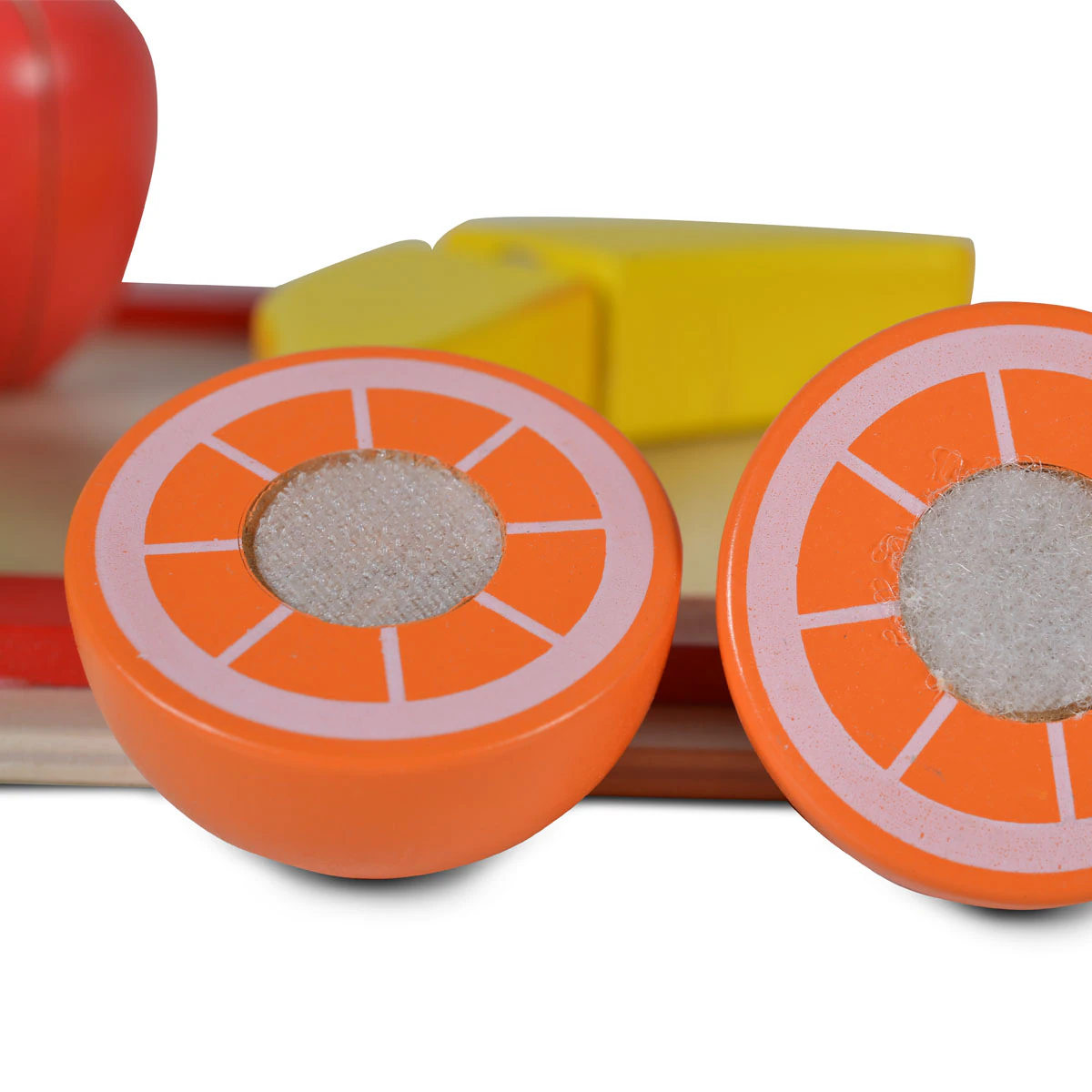 Moni Spielzeug Obst Set 4306 Holz, Brett Messer Spielzeugfrüchte Klettverbindung bunt