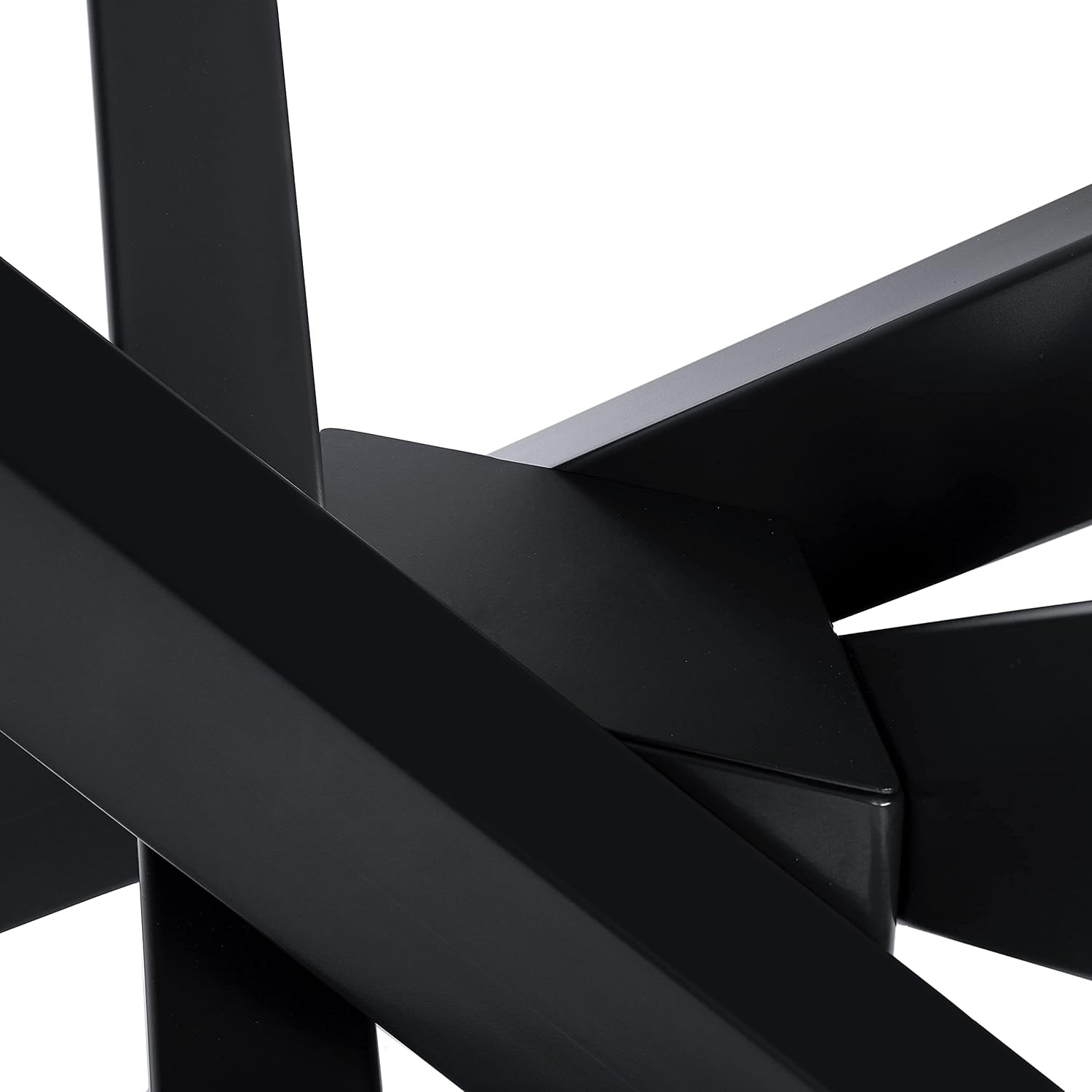 Magnetic Mobel Tischgestell Orion Design Kreuzgestell Schwerlast massiv Tischkufen Stahl Tischbeine Metall (Schwarz, 113x73xH71)