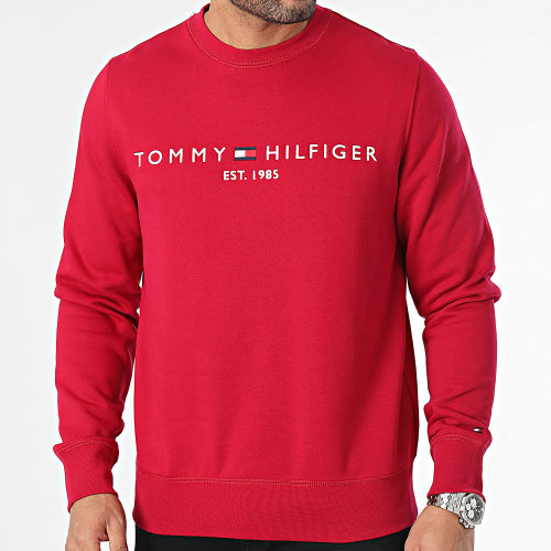 Sweat Crewneck Tommy Logo 1596 Bordeaux