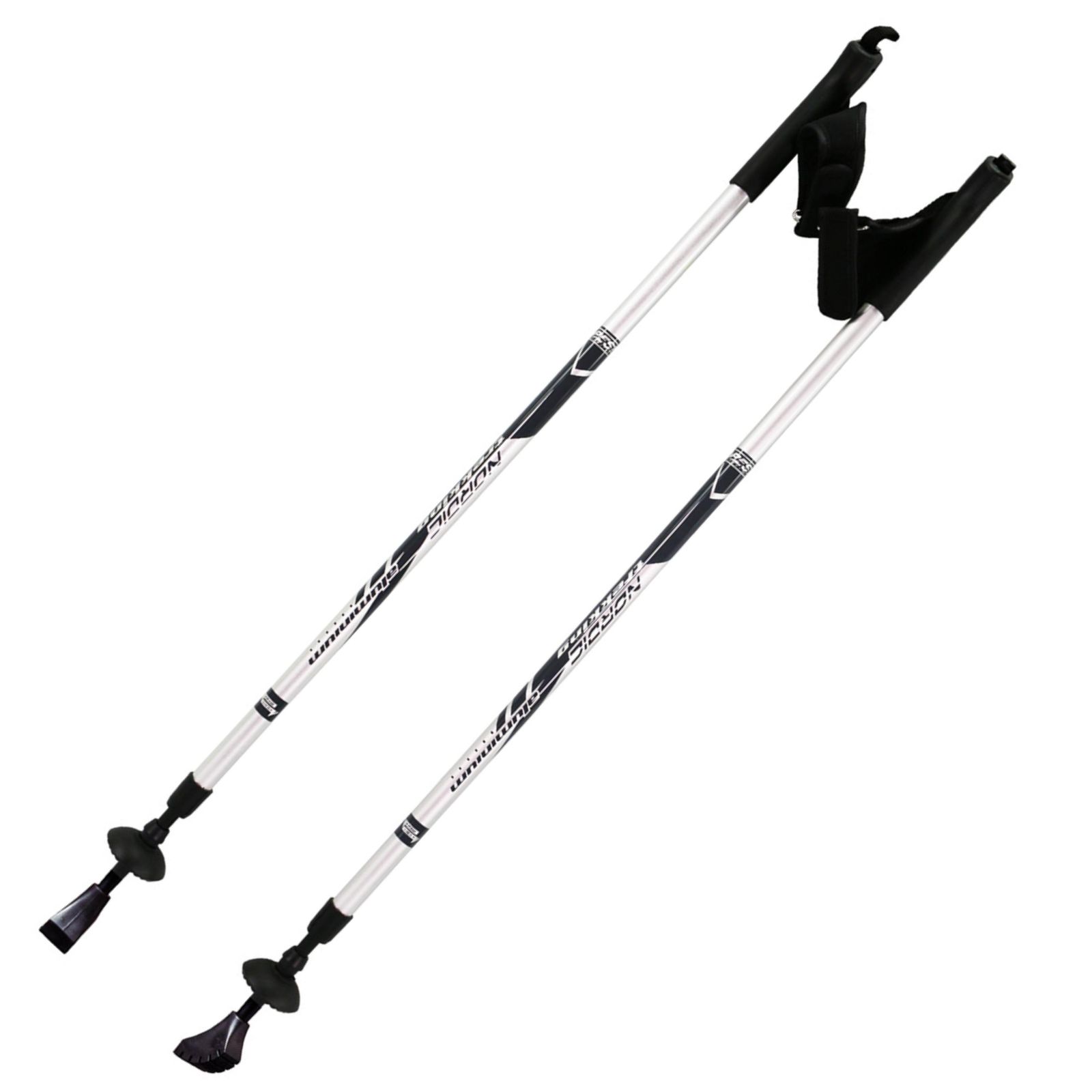 Best Sporting Nordic Walking Stöcke aus Aluminium, stufenlos verstellbar von 84 bis 140 cm