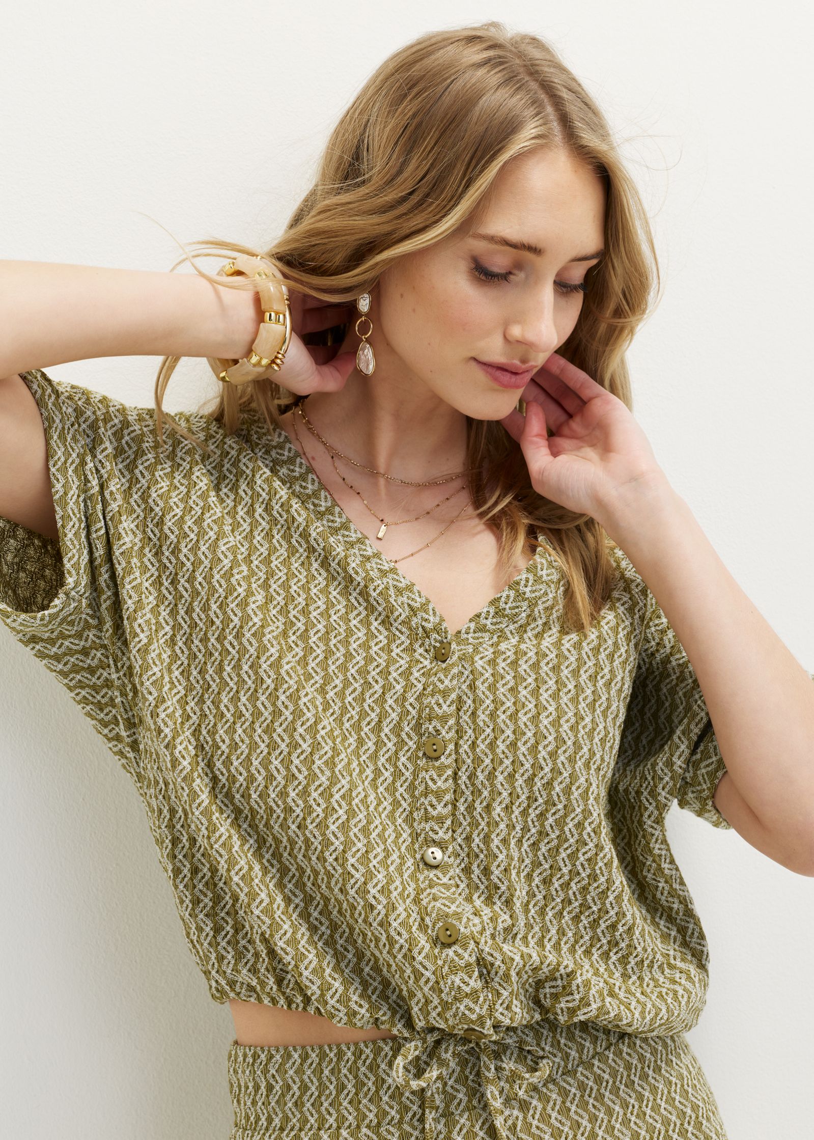 Blouse met patroon