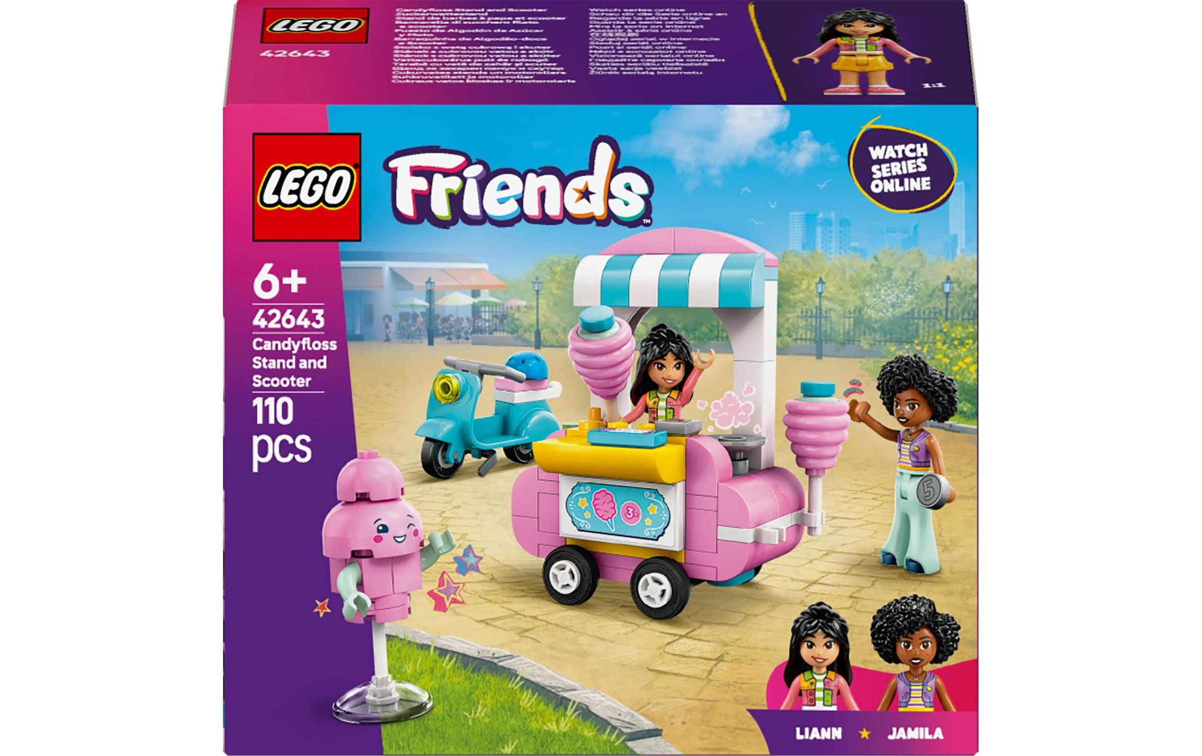 LEGO® Spielbausteine »Friends Zuckerwattestand 42643«