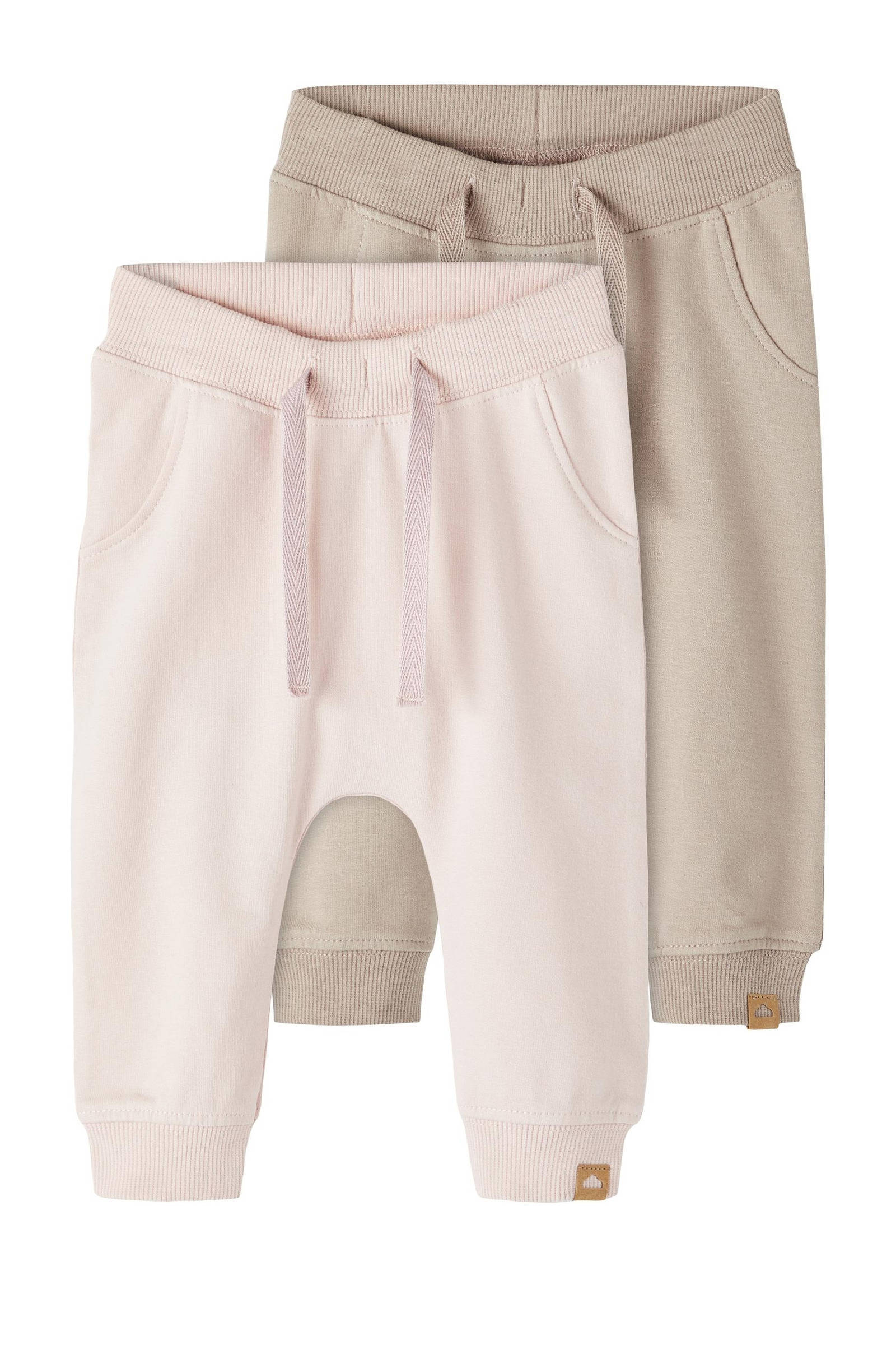NAME IT babybroek NBNTAKKI  - set van 2 beige/zachtroze