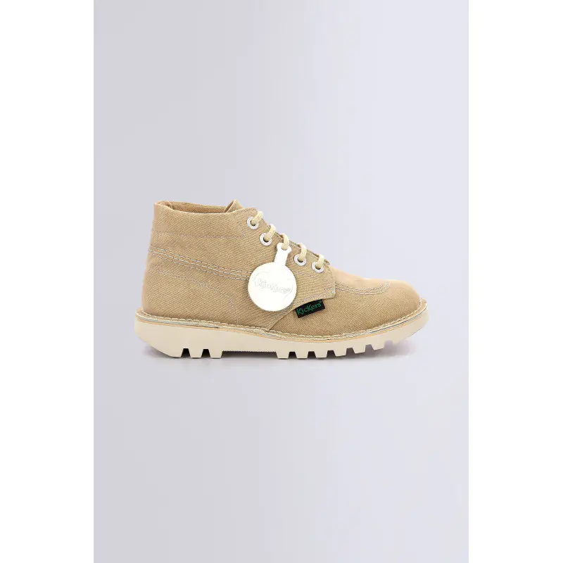 KICK HI BEIGE CLAIR BOTTINES Textile Femme
