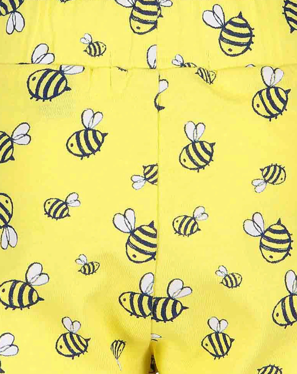 Shorts BUSY BEE AOP in straw