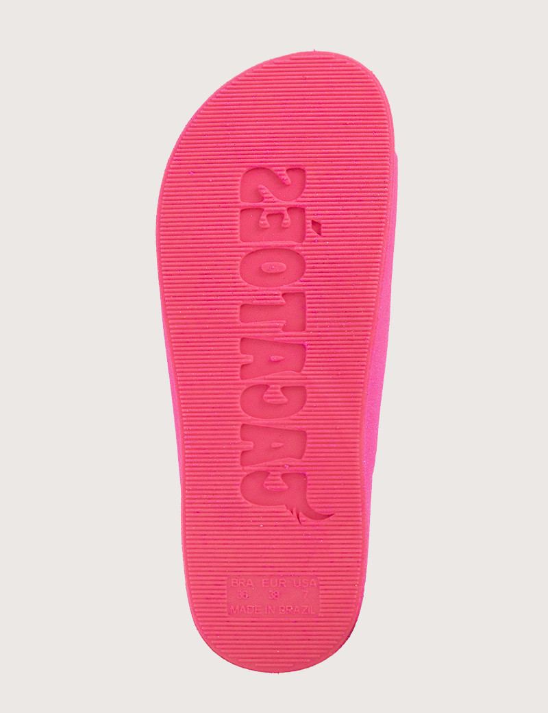 CACATOES SANDALES FEMME NEON ROSE FLUO
