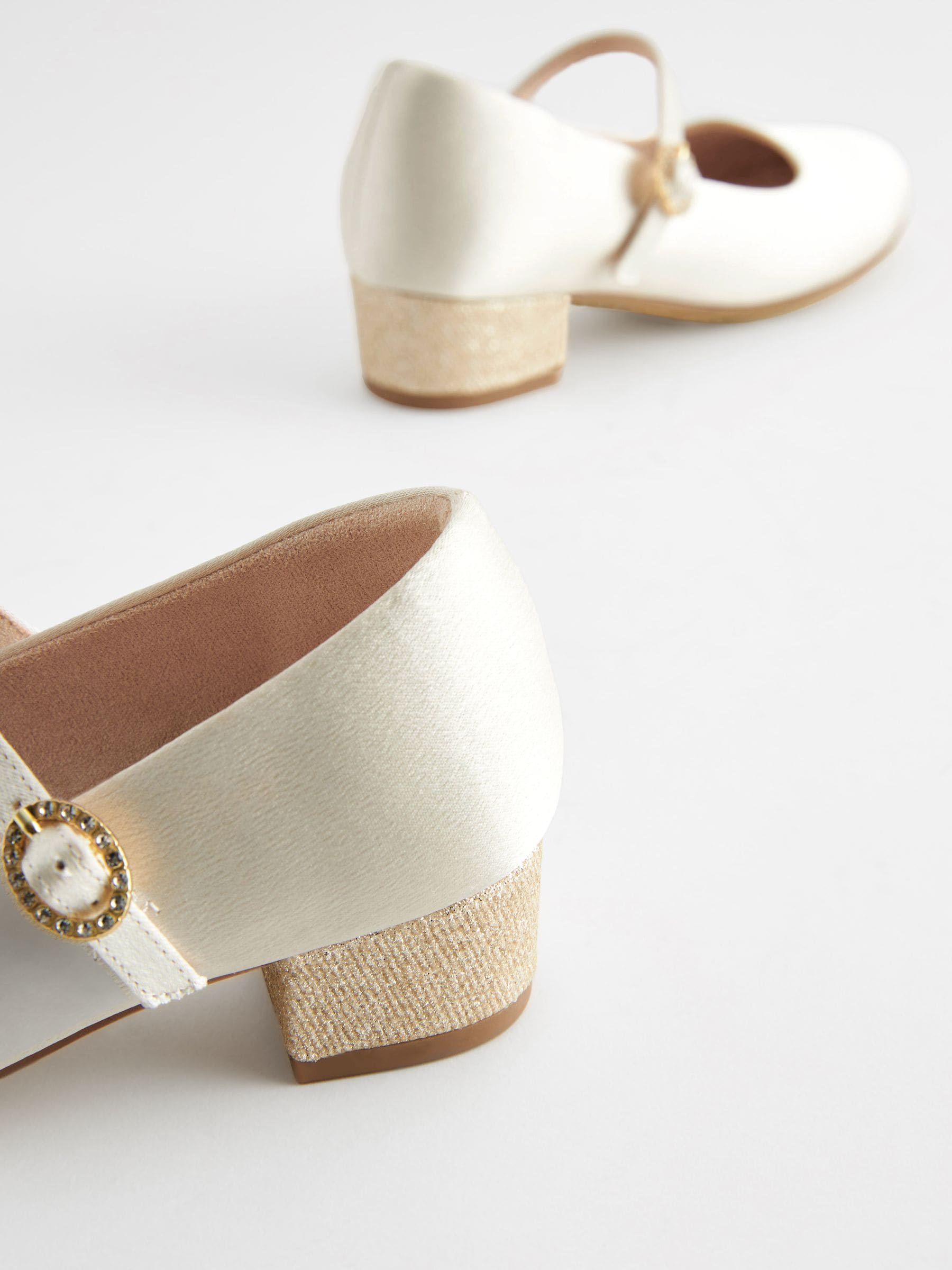 Ivoor - Mary Jane bloemenmeisjes hakschoenen