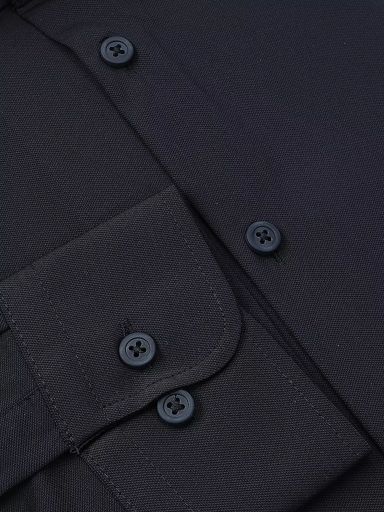 PURE Jerseyhemd Slim Fit  dunkelblau