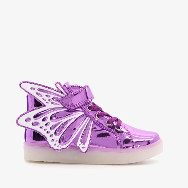 Blue Box meisjes sneakers met lichtjes paars