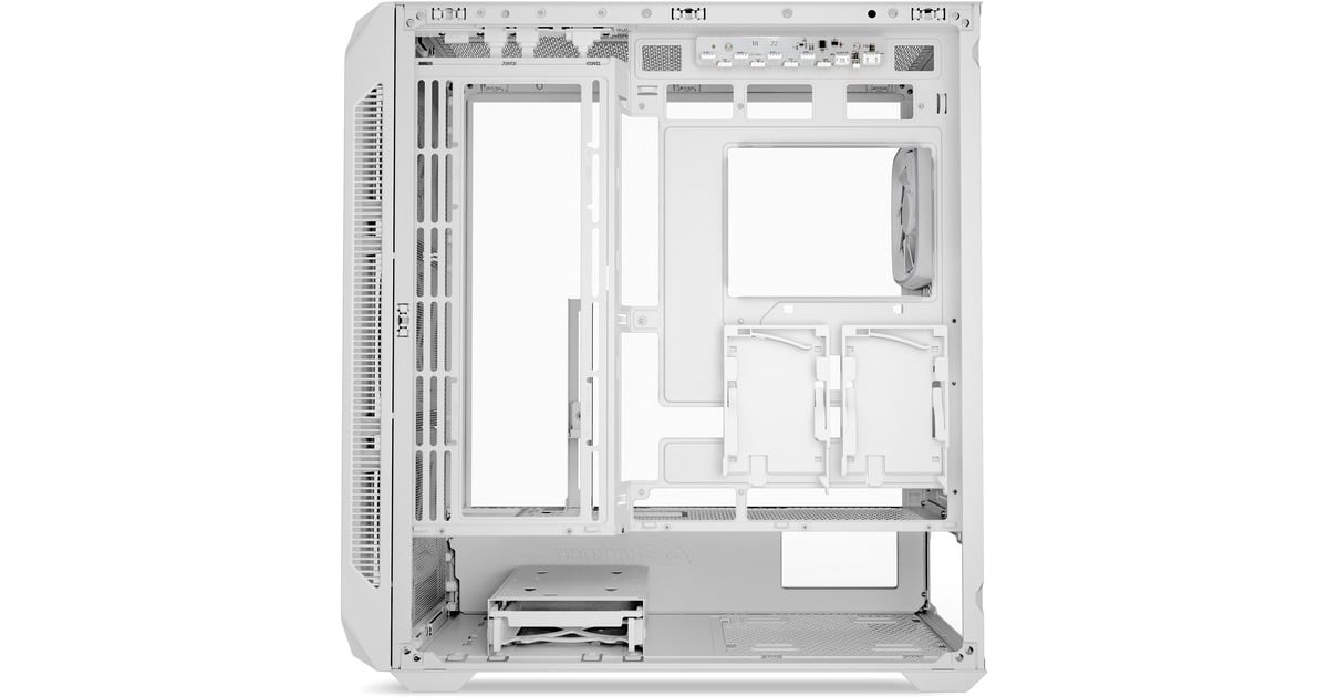 SharkoonAK5G RGB midi tower behuizing  (Wit | 2x USB-A | 1x USB-C | RGB | Tempered Glass)