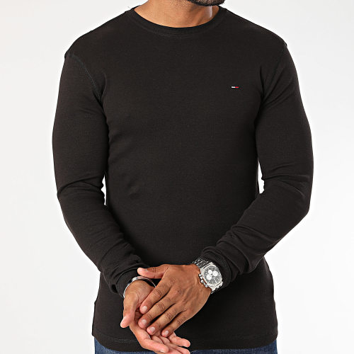 Lot De 2 Tee Shirts Manches Longues Original Rib 4409 Blanc Noir