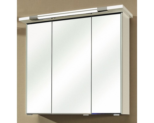 Pelipal Kumba badkamermeubelset, BxHxD 80 x 200 x 51 cm, hoogglans witte fronten met witte mineraalgietwastafel, 99.77022509