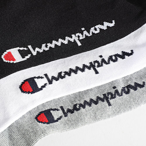 Lot De 3 Paires De Chaussettes U20100 Noir Blanc Gris Chiné