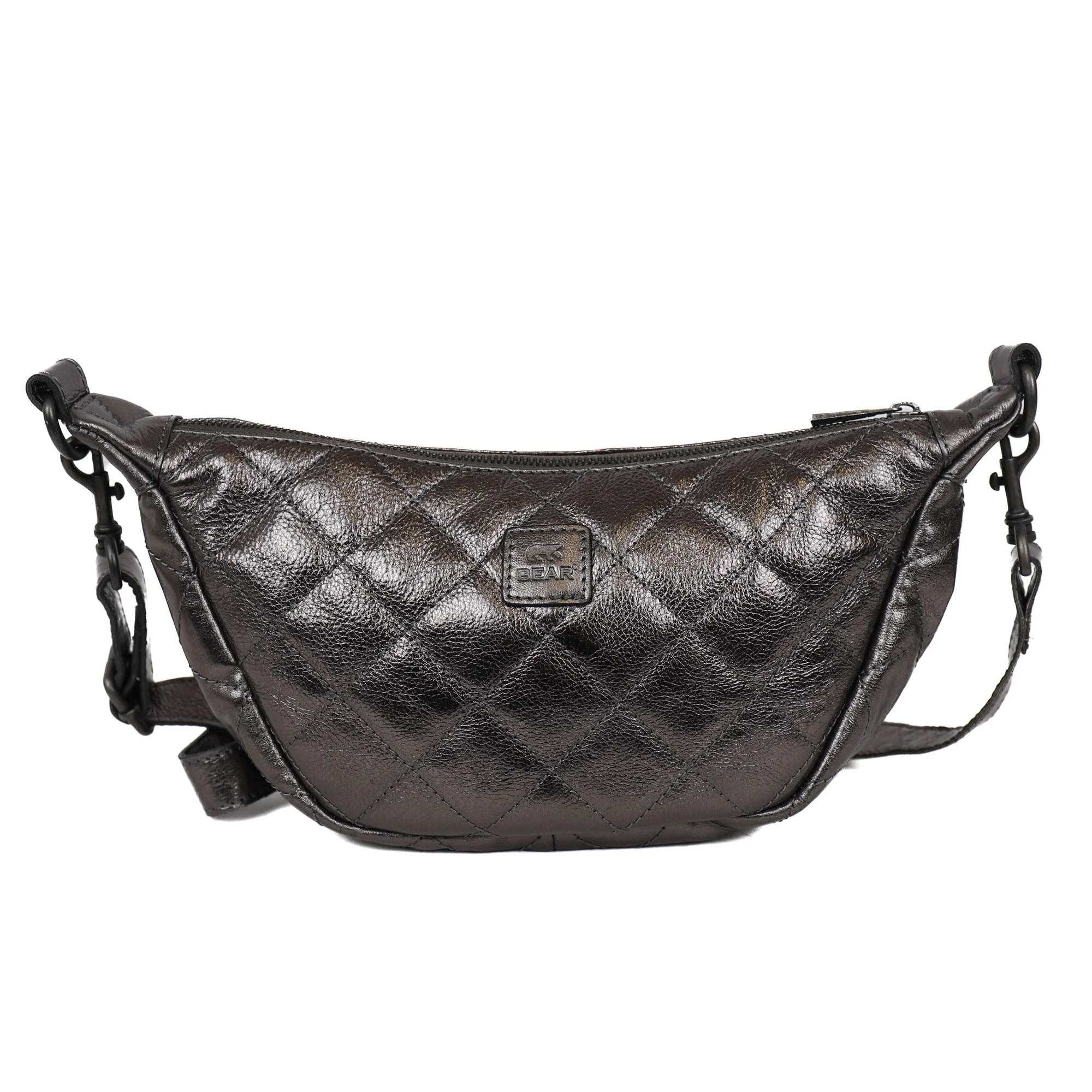Bear Design Callisto Pelle Crossbody Tas Laura Gun Metal CP3066
