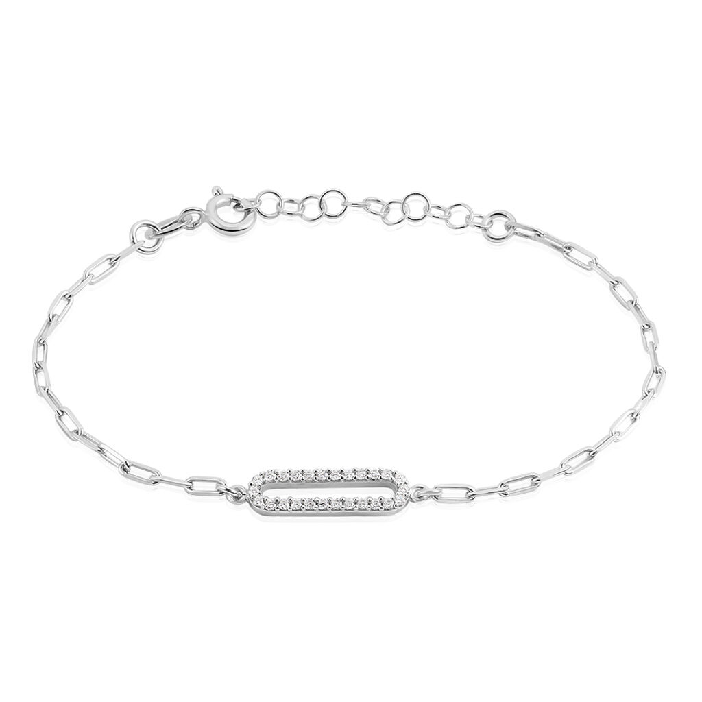 Bracelet Isabel Argent Blanc Oxyde De Zirconium