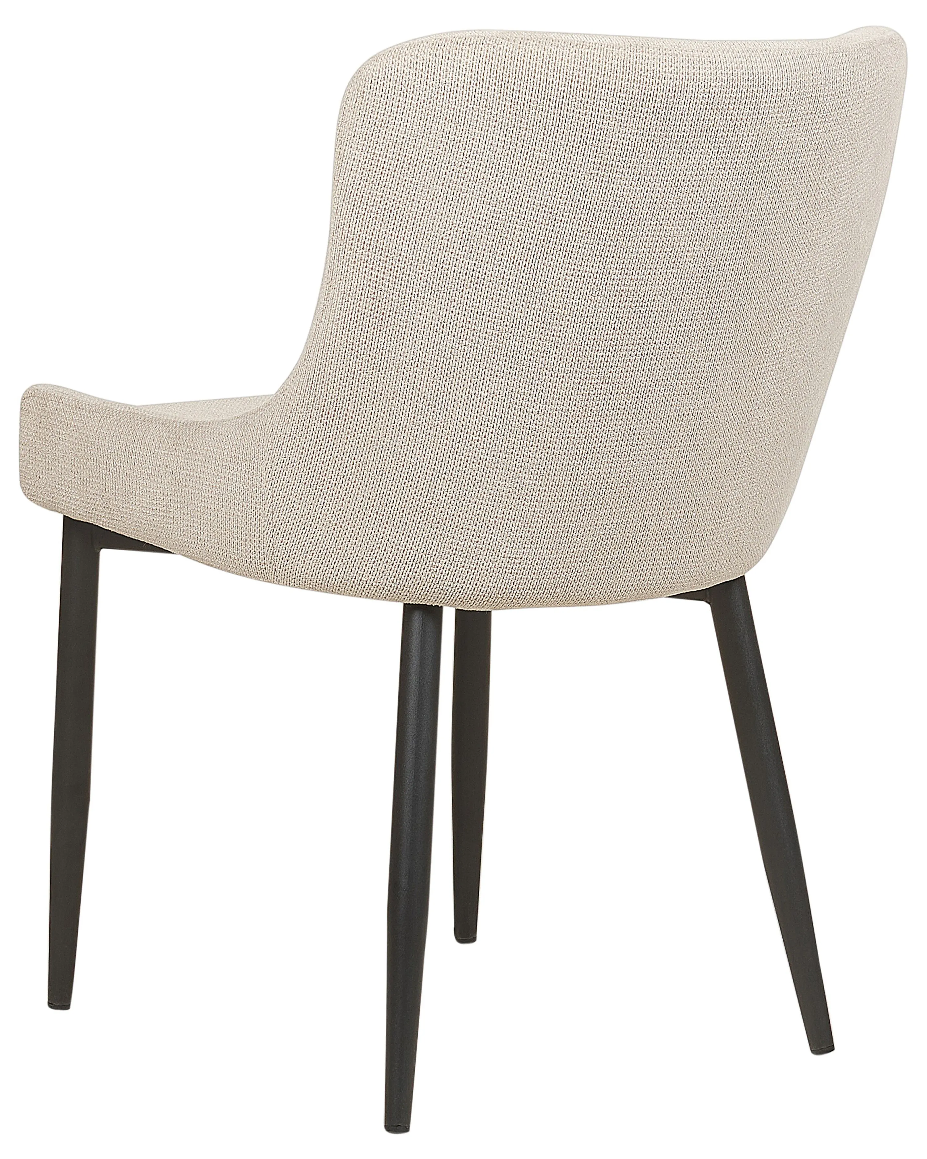 Set van 2 eetkamerstoelen EVERLY Lichtbeige