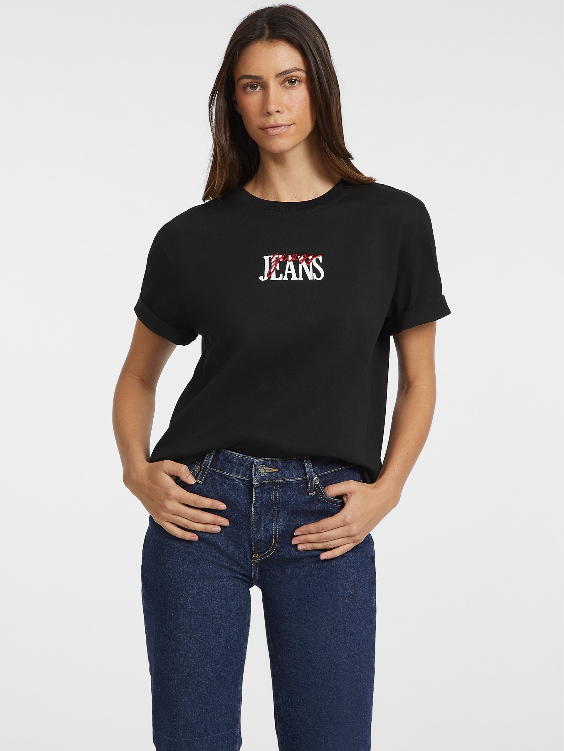 Camiseta oversized com estampas variadas