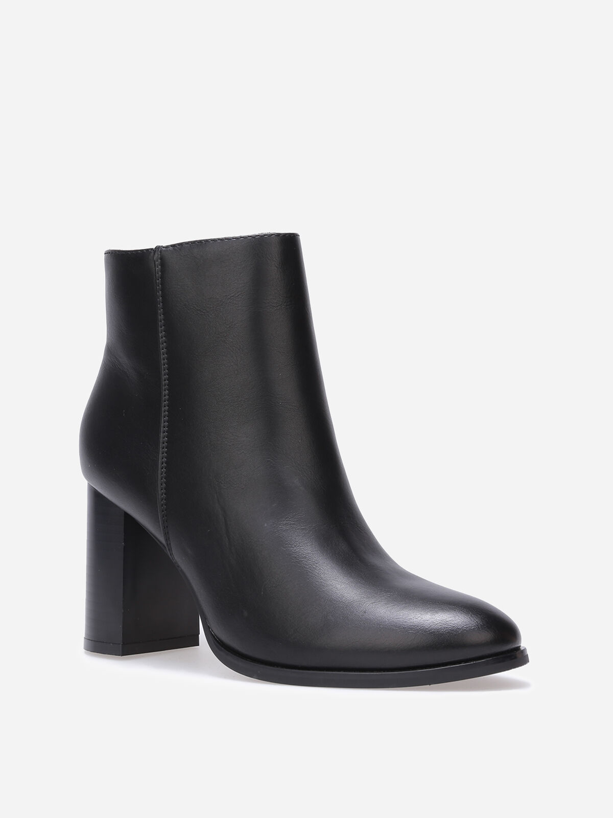 Bottines basiques à talon- Noir