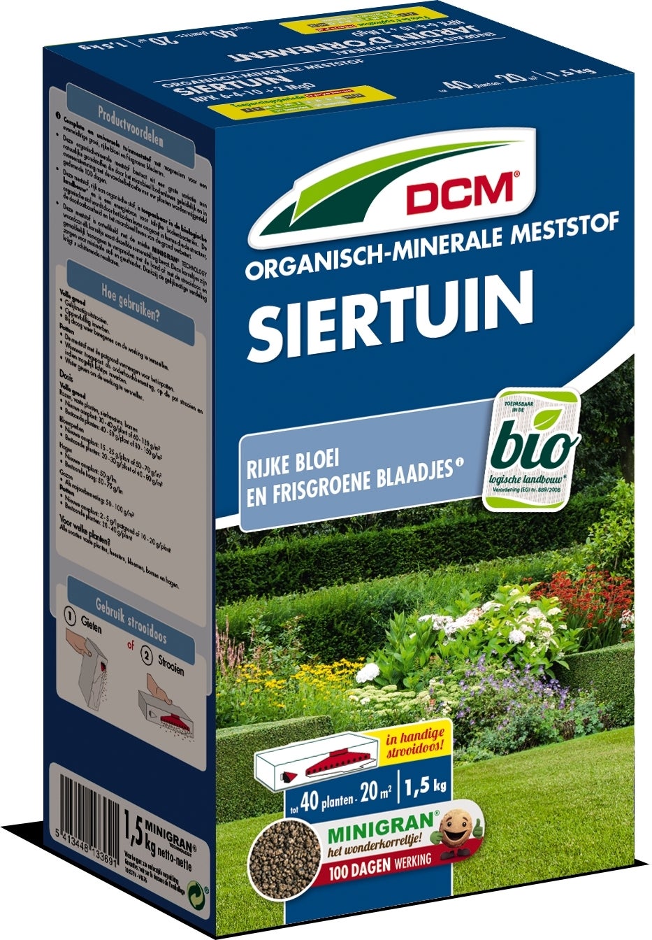 DCM Bio meststof siertuin 1,5 kg
