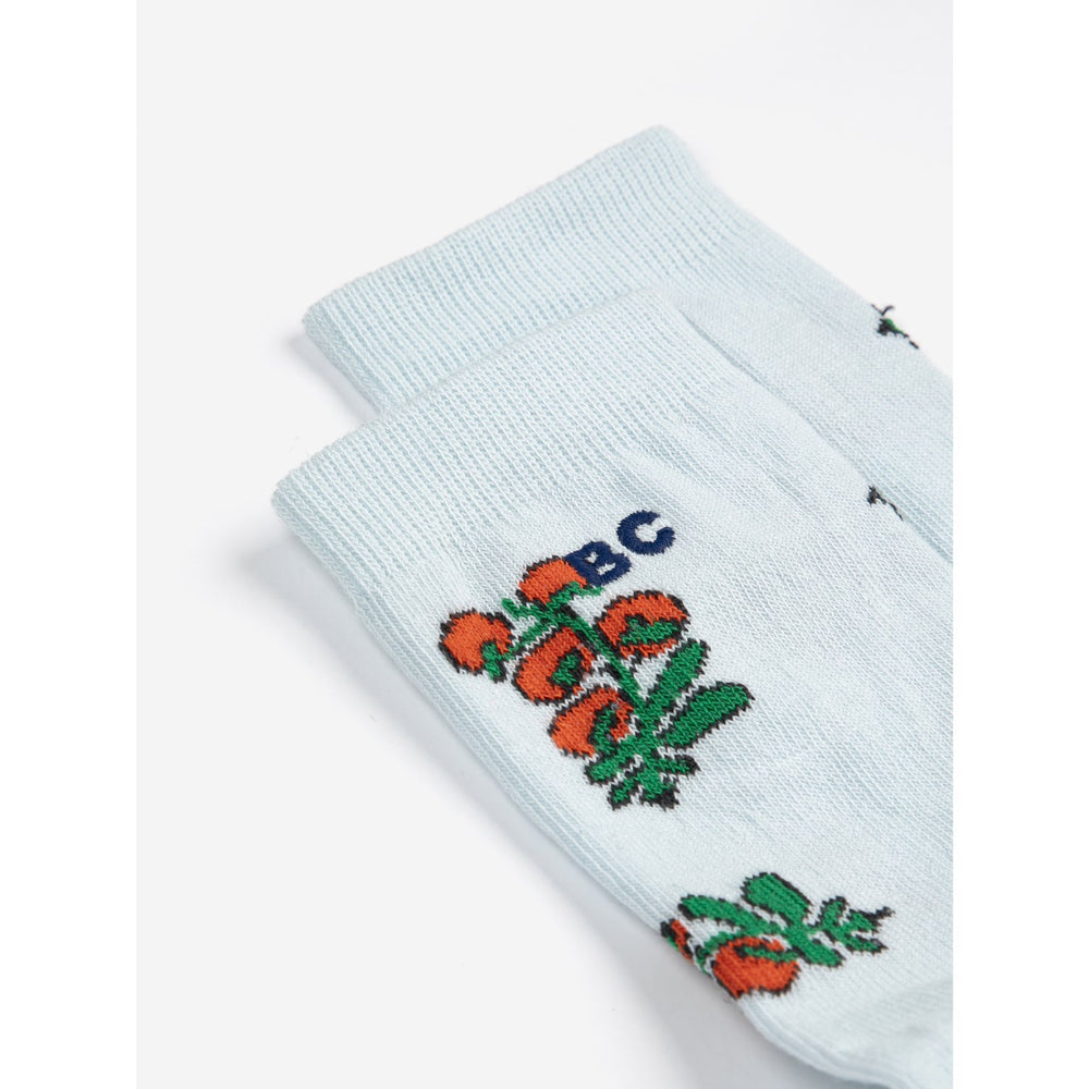Køb Bobo Choses Light Blue Juicy Tomatoes All Over Kort Strømper