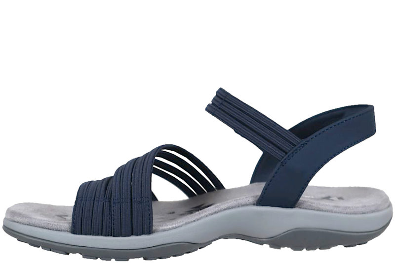 SKECHERS RAGGAE SLIM COFFEE RUN NAVY BLUE SANDAL