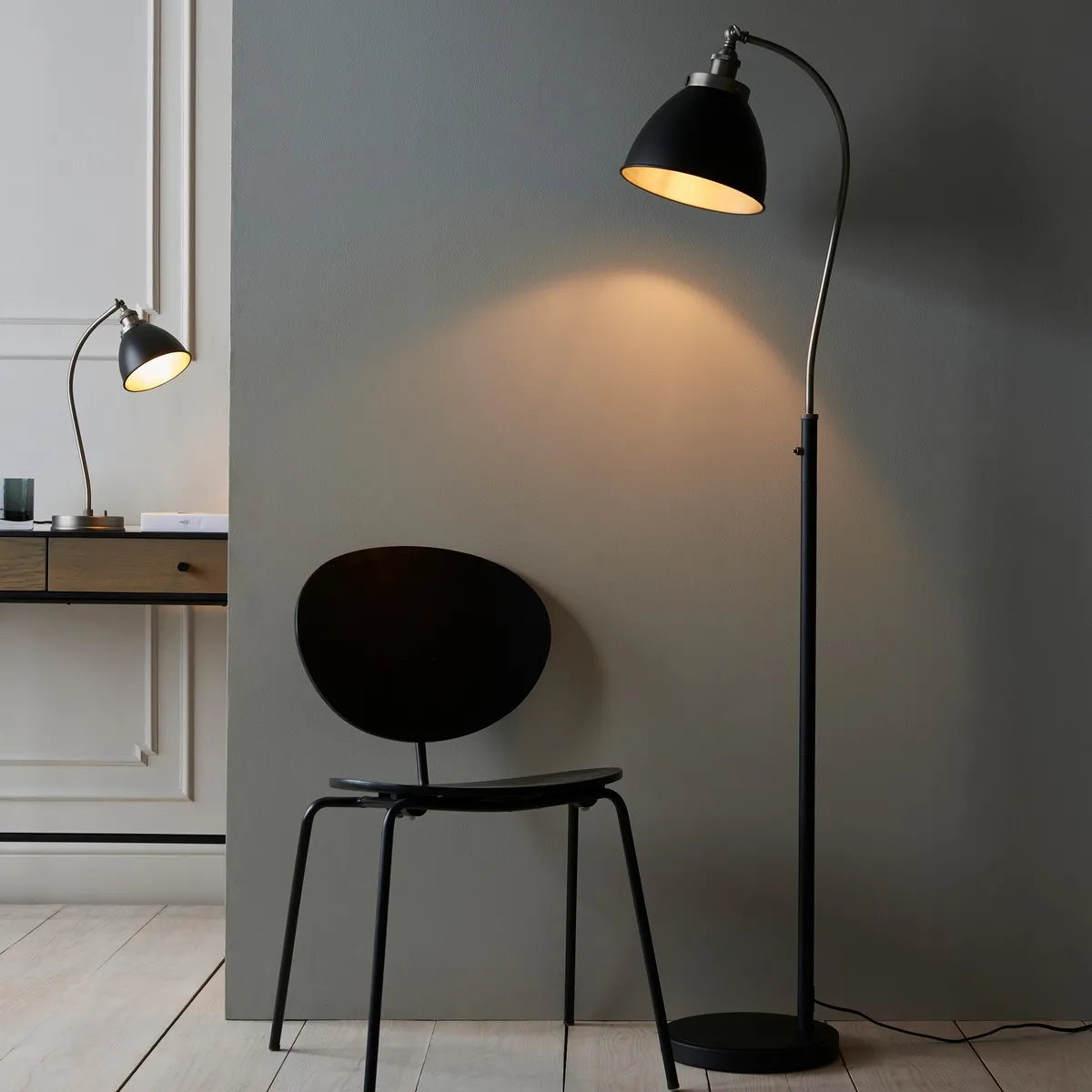 Endon Lampadaire Task - Noir Mat