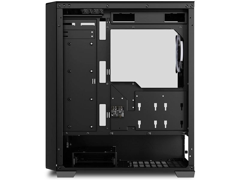 Sharkoon PC-Gehäuse VS8 RGB Schwarz Midi-ATX-Tower mit Ausstellungsfläche aus gehärtetem Glas