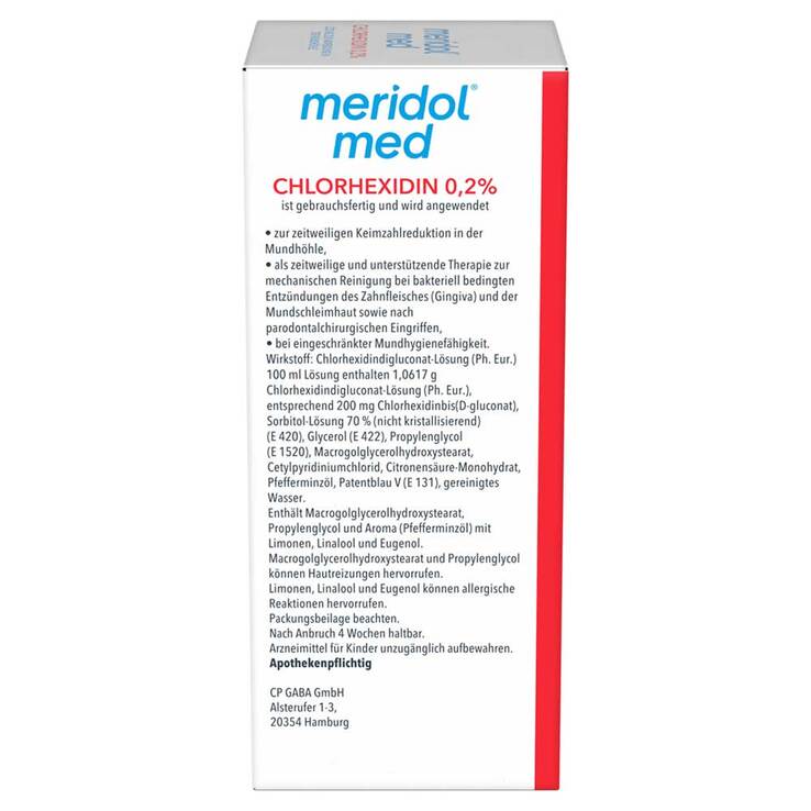 Meridol med Chlorhexidin 0,2% Lösung Anw.Mundhöhle, 300 ml