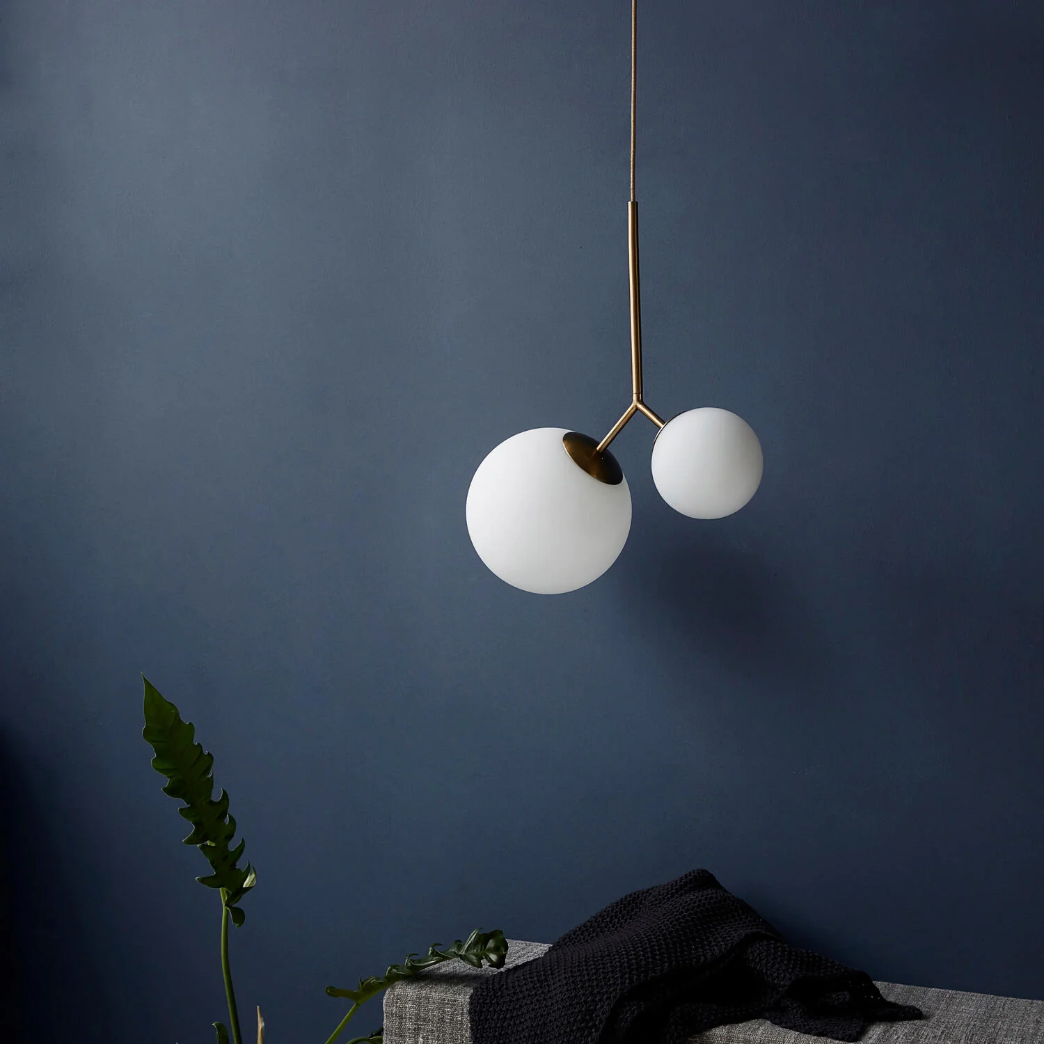 House Doctor  Twice lampe, hvid - L70 x B47 cm