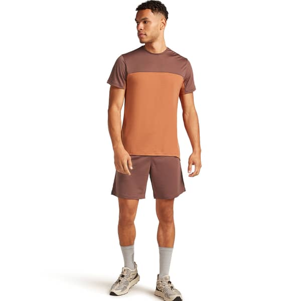 T-shirt randonnée ICEBREAKER M MERINO 125 COOL-LITE SPHERE III SS TEE DUSTY CLAY/CAROB/CB