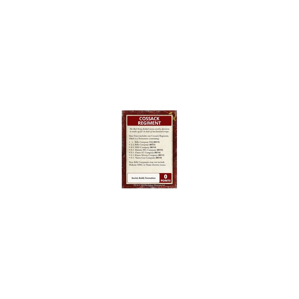 Flames of War - Enemy at the Gates Command Cards