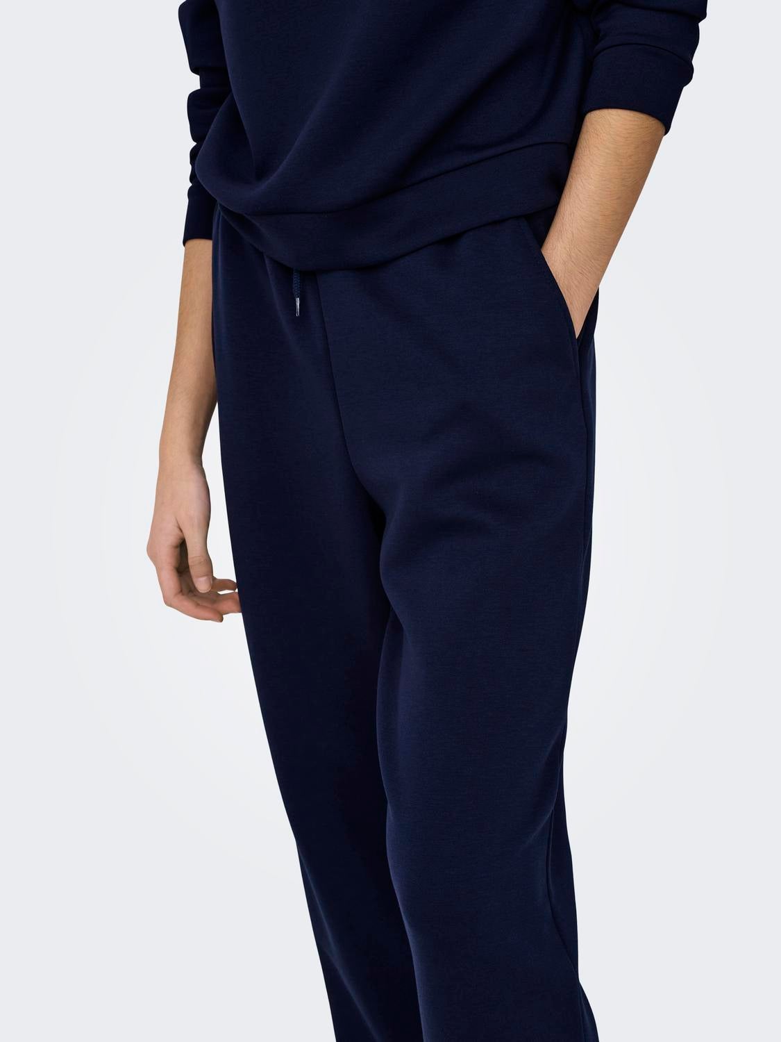 ONPLOUNGE Hohe Taille Normal geschnitten Jogginghose Maritime Blue