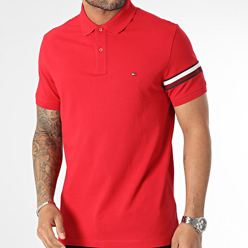 Polo Manches Courtes Global STP Placement Reg 0767 Rouge
