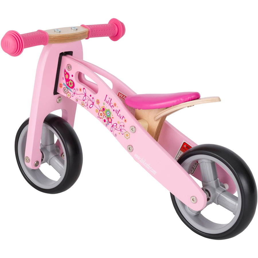 Bikestar Laufrad 7 Zoll Holz pink