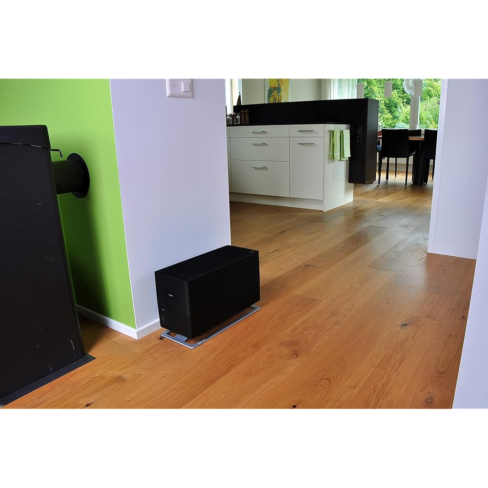 Humidificateur d'air Oskar big de Stadler Form, humidificateur à économie d'énergie pour des pièces jusqu'à 100 m², humidificateur avec arrêt automatique, LEDs à intensité variable, noir : Cuisine et Maison