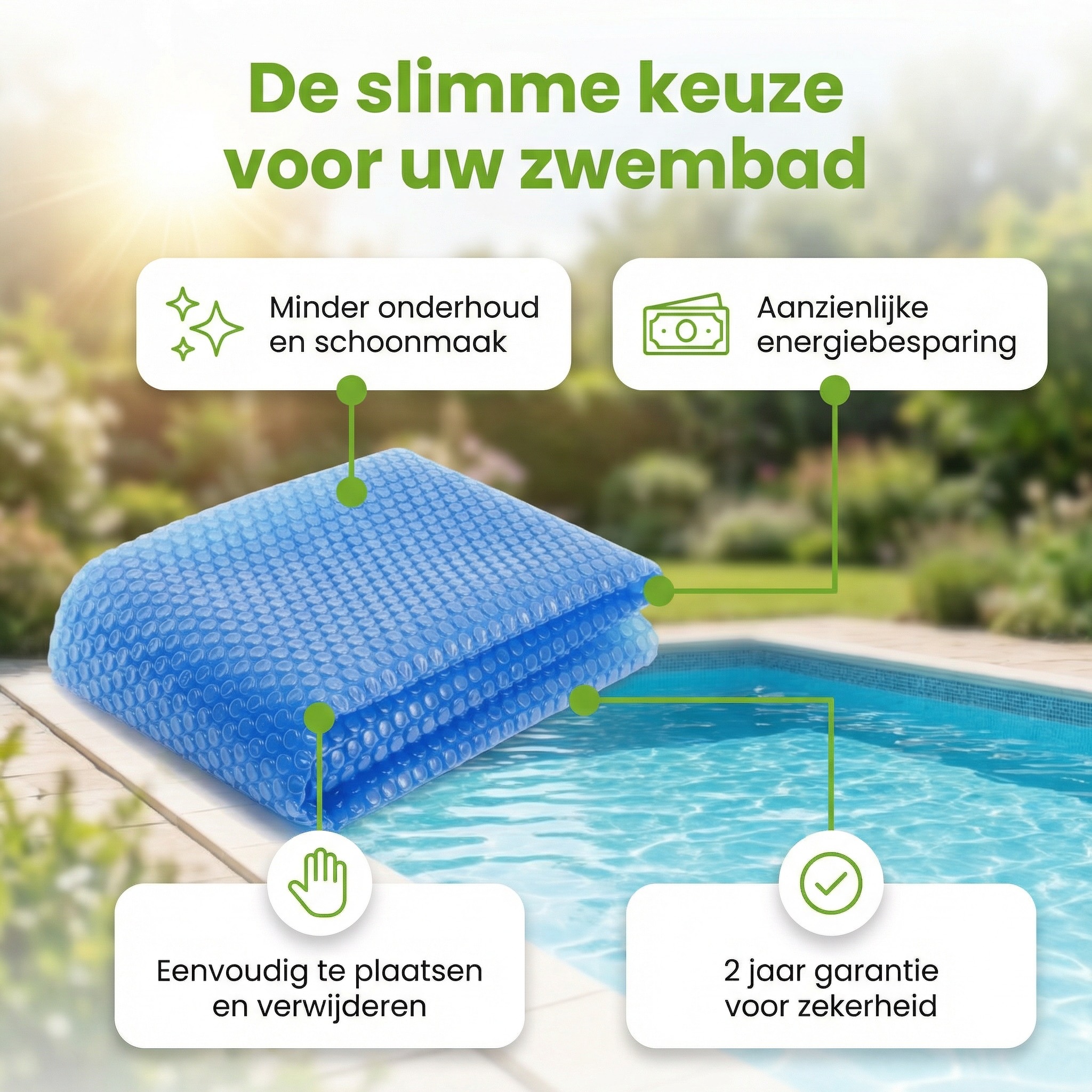 Comfortpool ø457 cm solarzeil - Blue