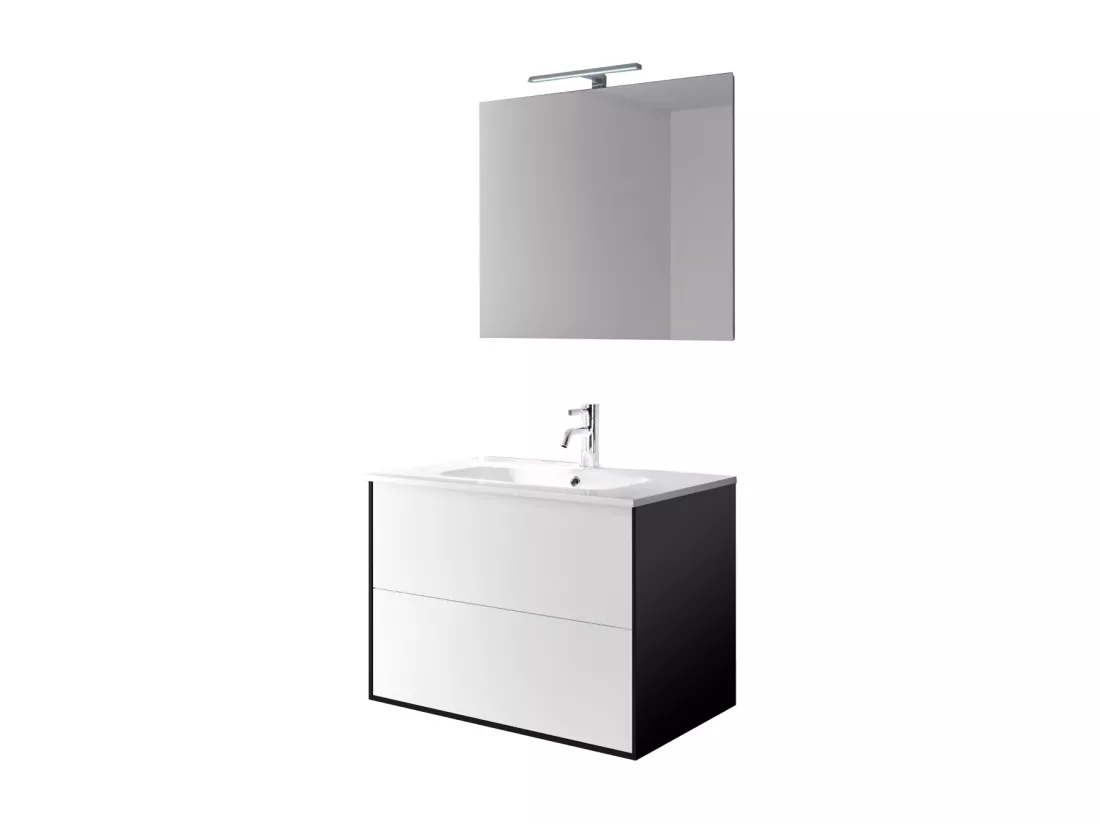 Ensemble de salle de bain 4 pièces IGEA blanc mat