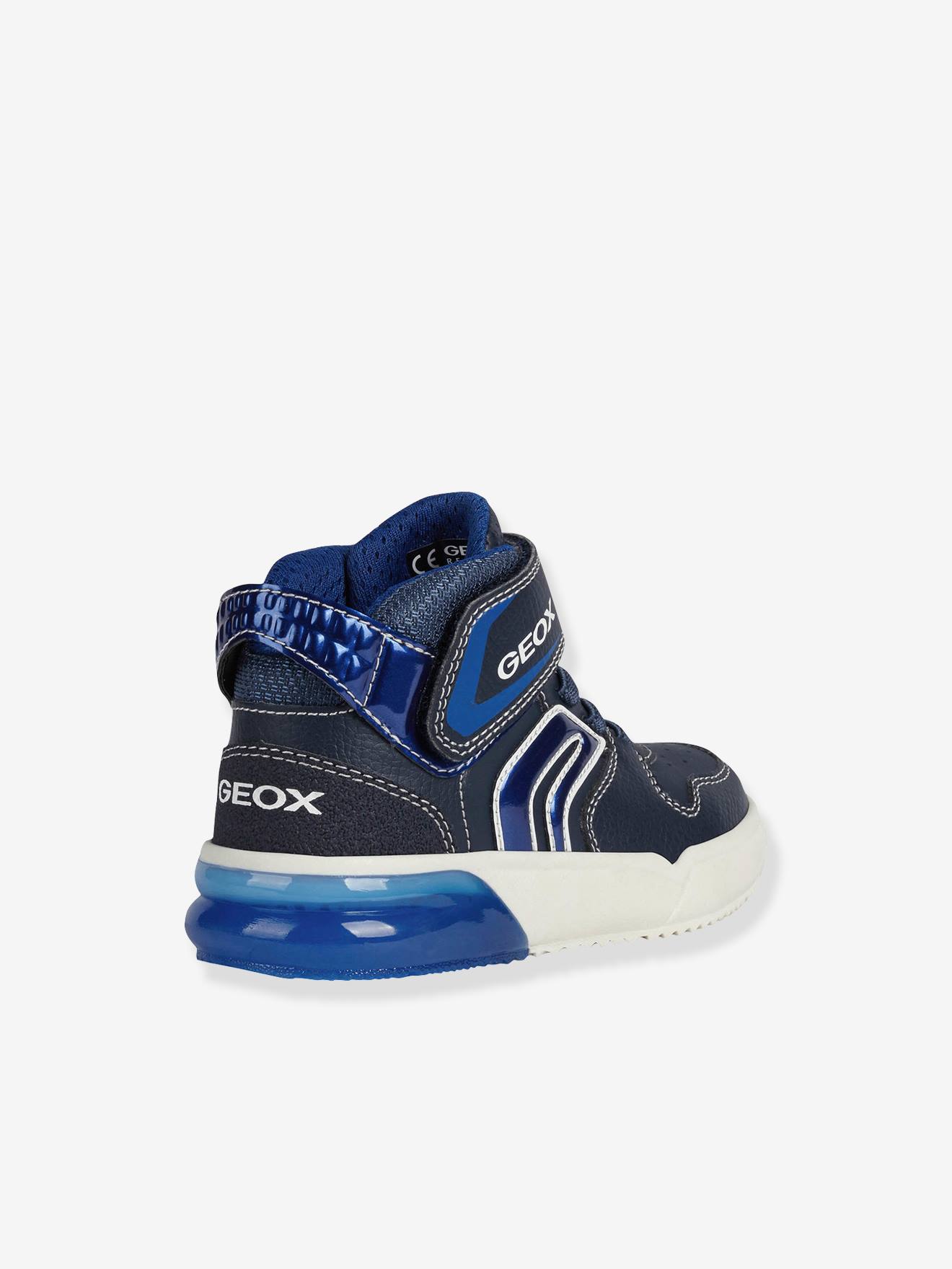 Tênis MID J Grayjay Boy A GEOX® azul escuro liso com estampas