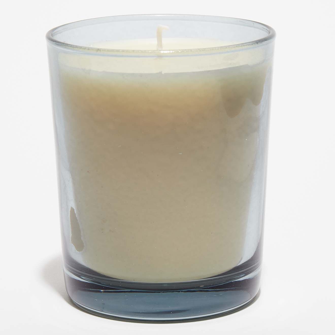 Hypsoé Bougie parfumée verre coloré fumé Thé Genmaïcha - 1 mèche 50h