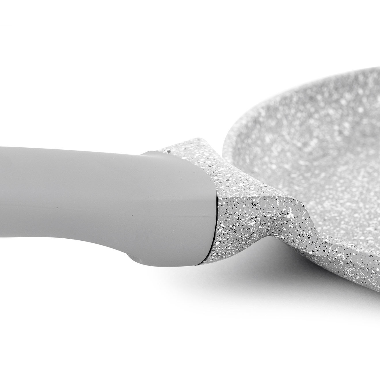 Durand Dupont Crêpière fonte d'aluminium aspect pierre zoe crp28tfi grise - D.28 cm