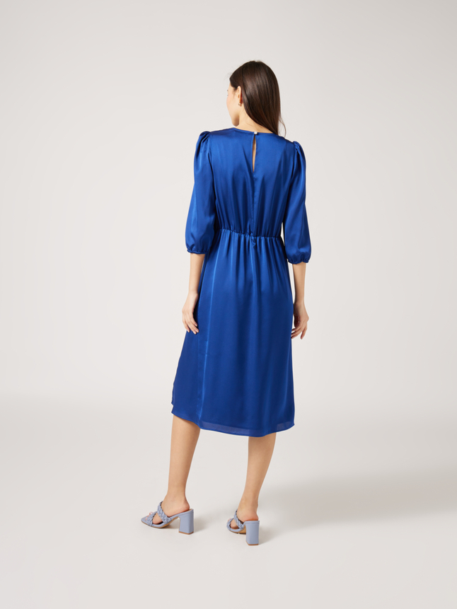 Robe midi satinée