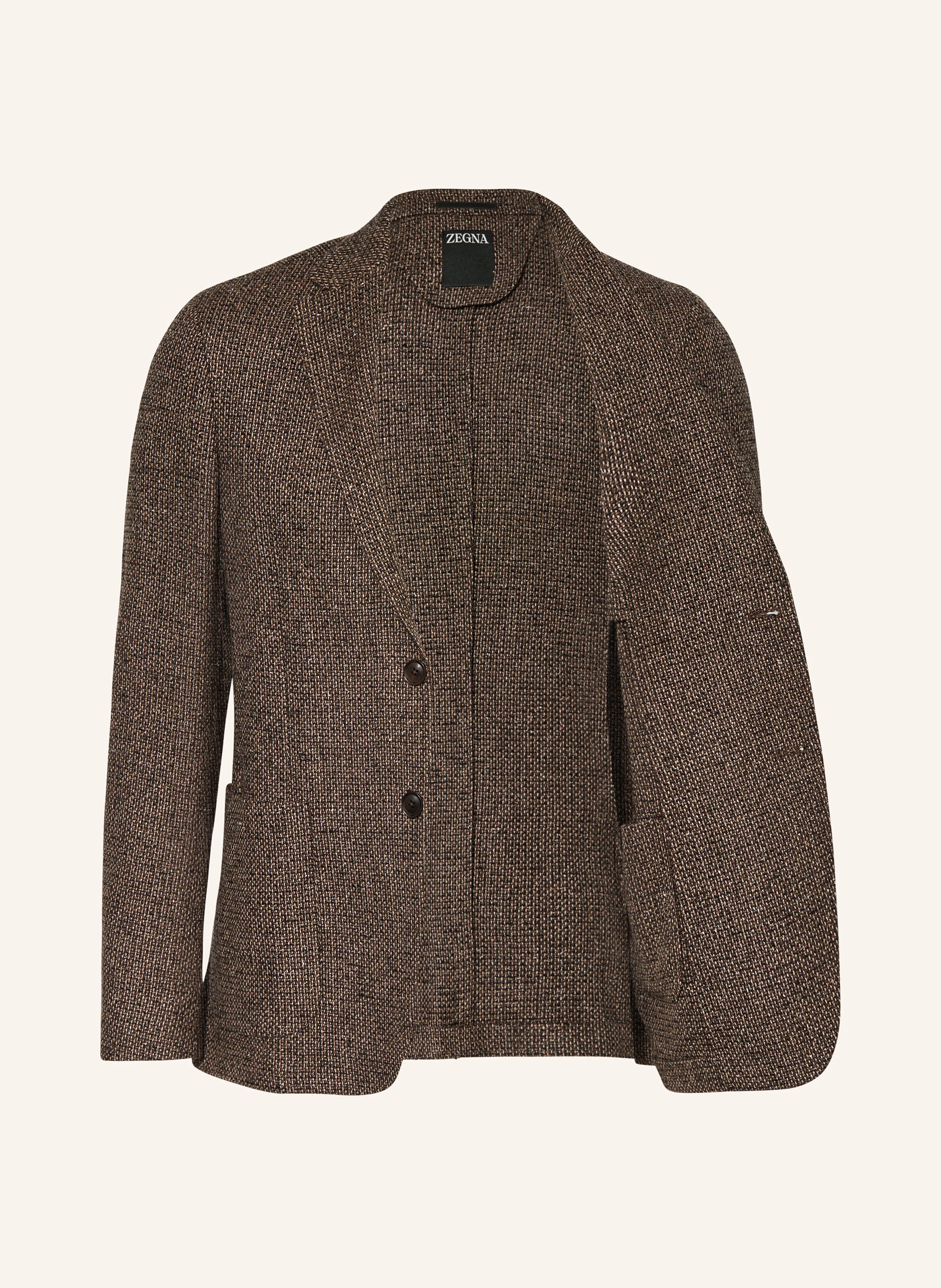 ZEGNA Tweed-Sakko Regular Fit mit Seide