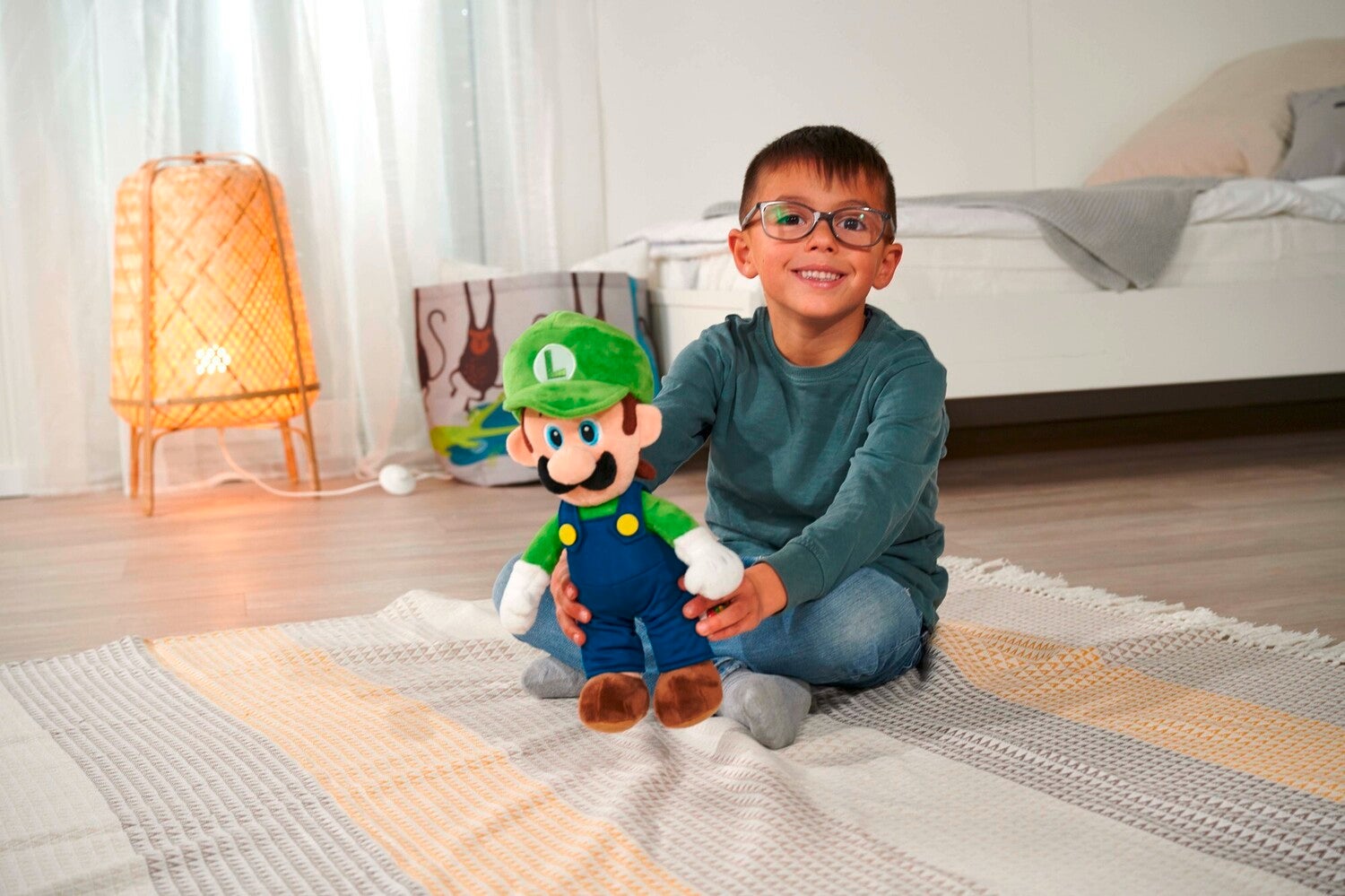 Nintendo knuffel Super Mario Luigi 15 x 18 x 30 cm