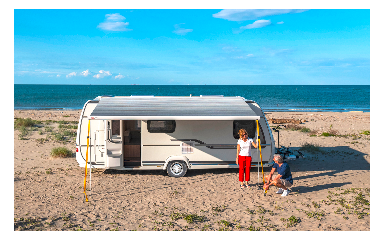 Fiamma Dachmarkise F80s 290 cm (Polar White / Royal Grey)