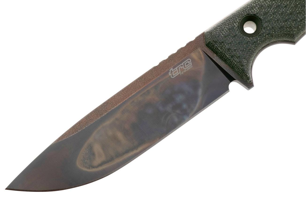 TRC Knives South Pole, Apocalypse Finish Elmax, Black Canvas Micarta, survivalmes