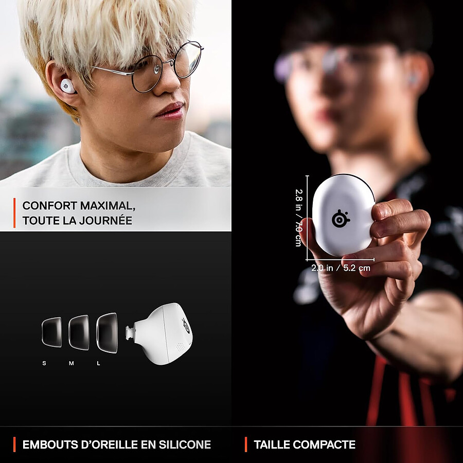 SteelSeries Arctis GameBuds for PlayStation - Blanc