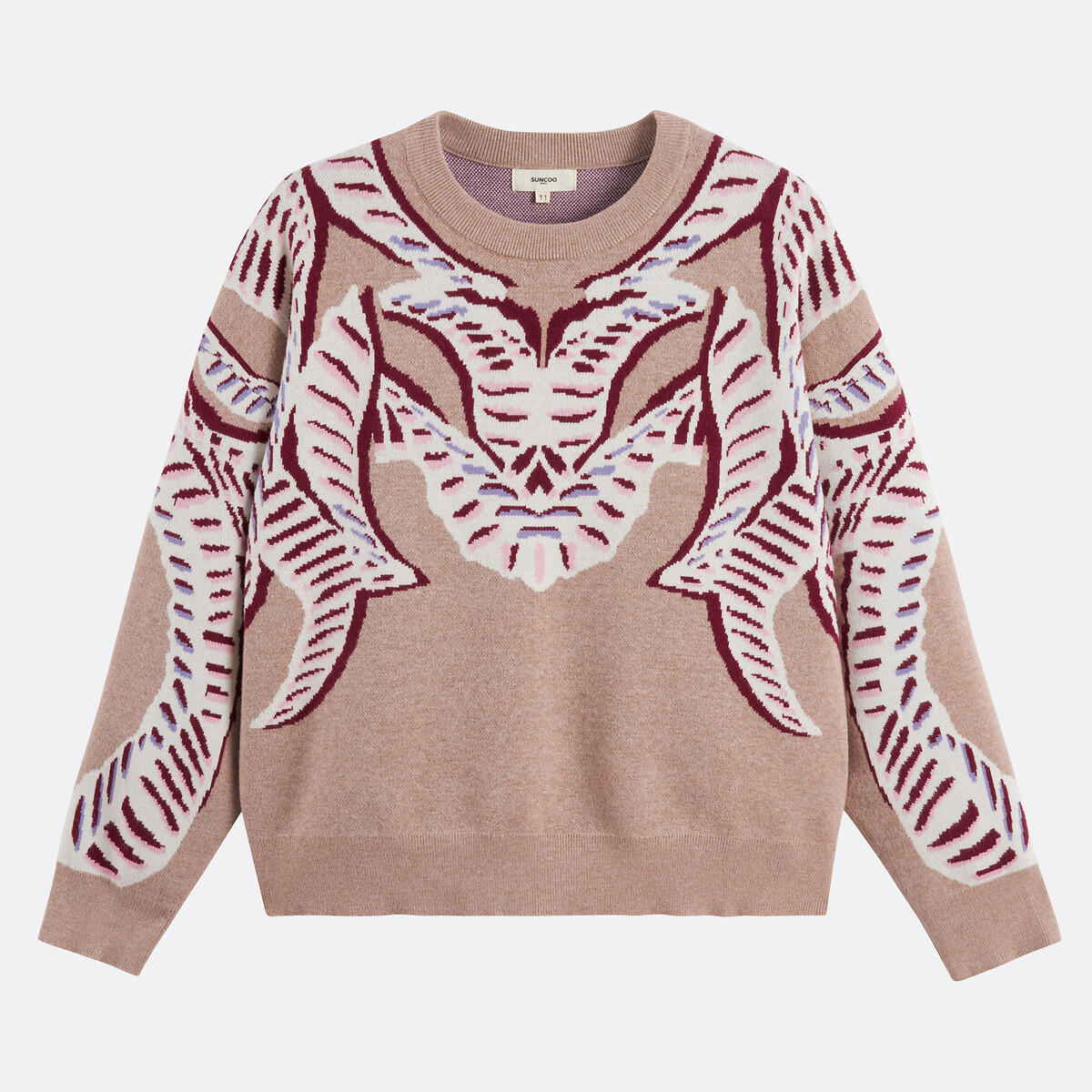 SUNCOO<br>Suéter de gola redonda estampado, PANDORI