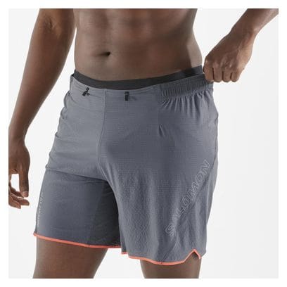 Short Salomon Sense Aero 7in Gris Homme