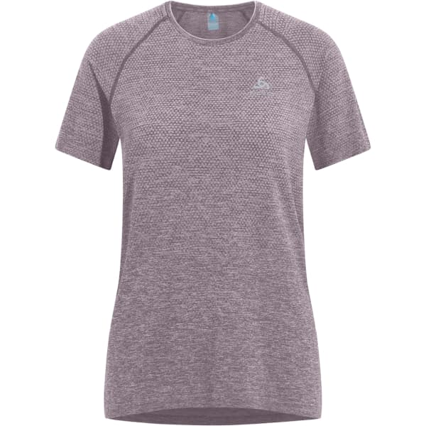T-shirt running ODLO ESSENTIAL SEAMLESS T-SHIRT CREW NECK S/S W GRAY RIDGE MELANGE